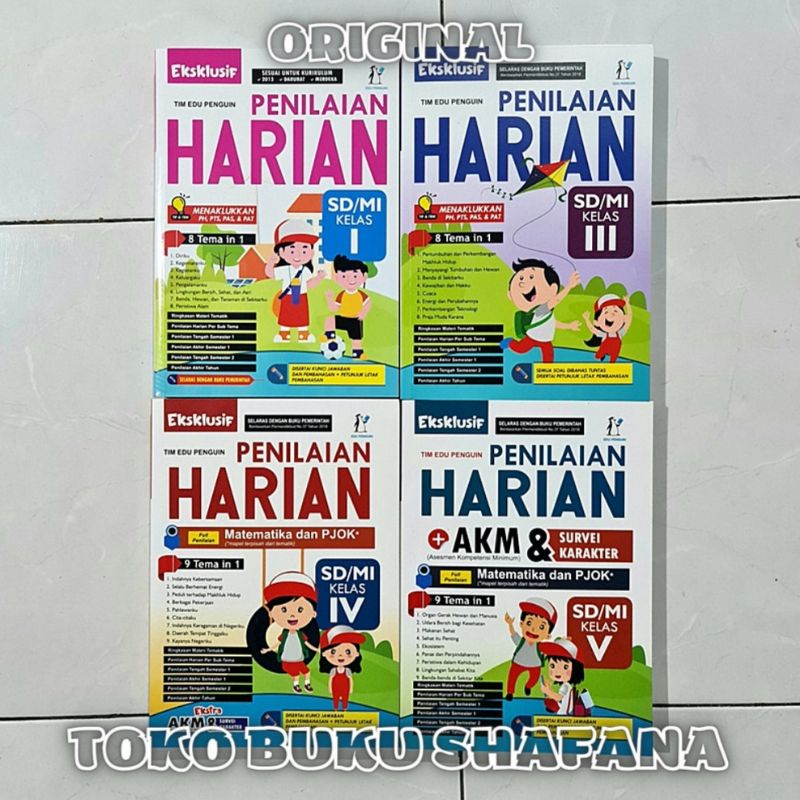 Buku Soal Eksklusif Kelas 1 3 4 5 SD/MI Disertai Kunci Jawaban dan Pembahasan Edu Penguin