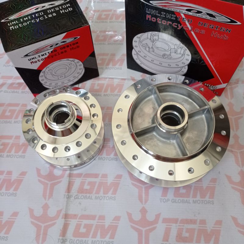 Tromol Vixion Old Vixion lama Sepasang - Tromol Vixion old depan belakang Chrome