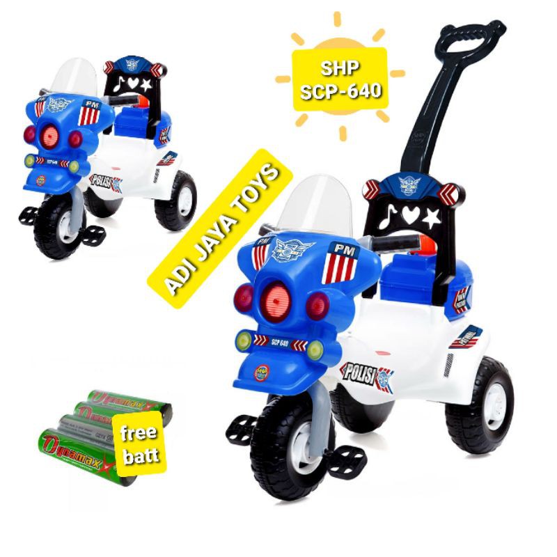 Sepeda anak sepeda polisi sepeda goes sepeda roda 3 Sepeda anak sepeda polisi sepeda goes sepeda roda 3