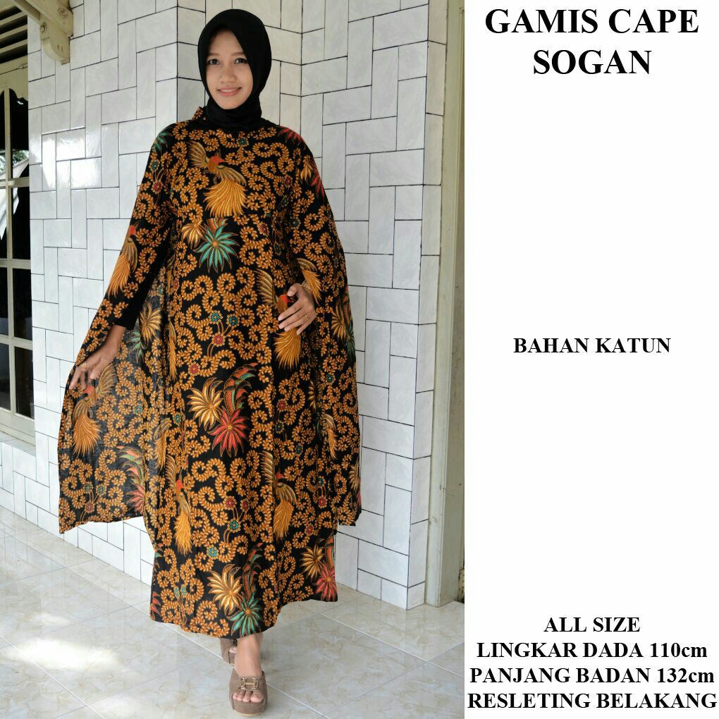 GAMIS BATIK CAPE SOGAN