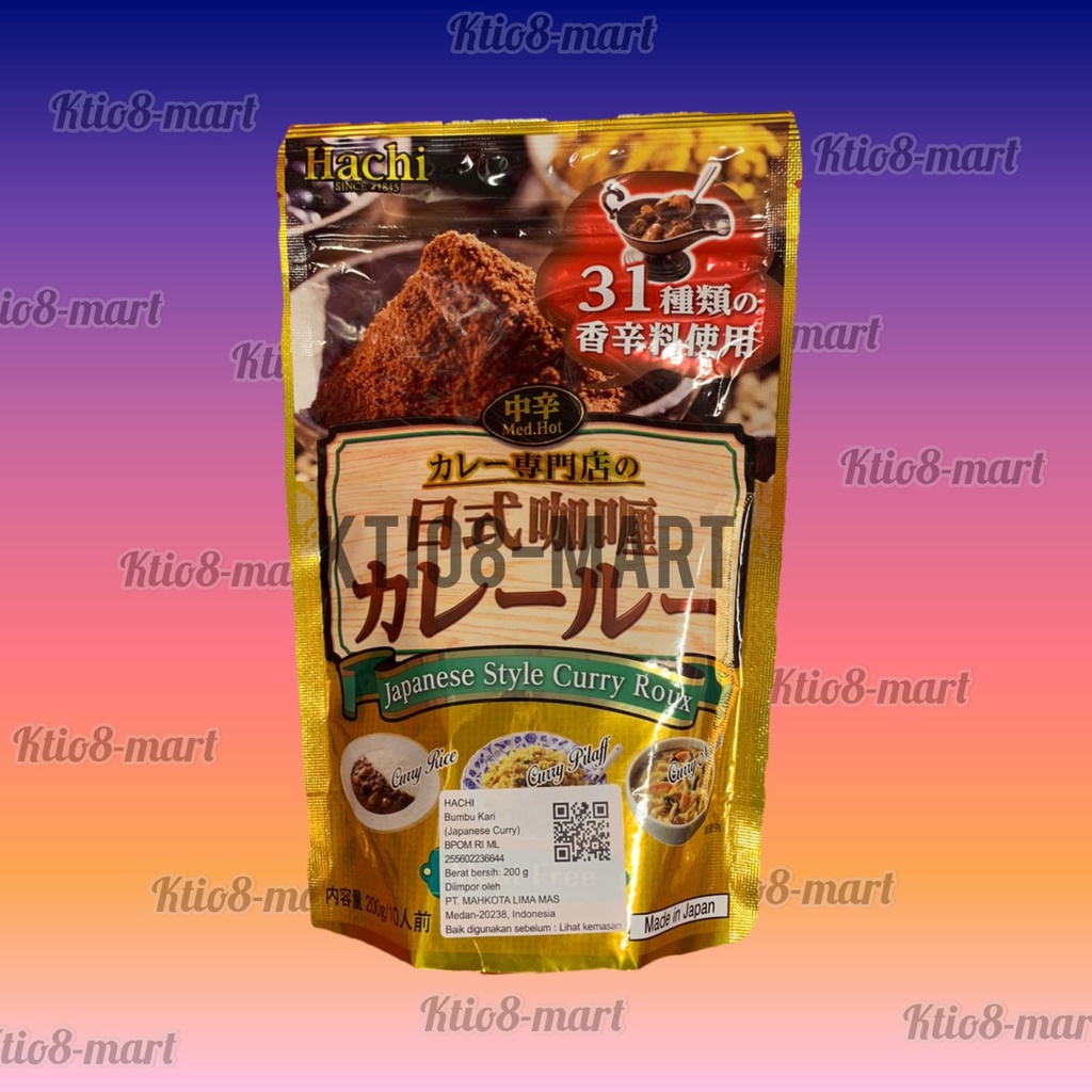 

Hachi Japanese Curry 200gr/ Bumbu Kari Roux/ Import