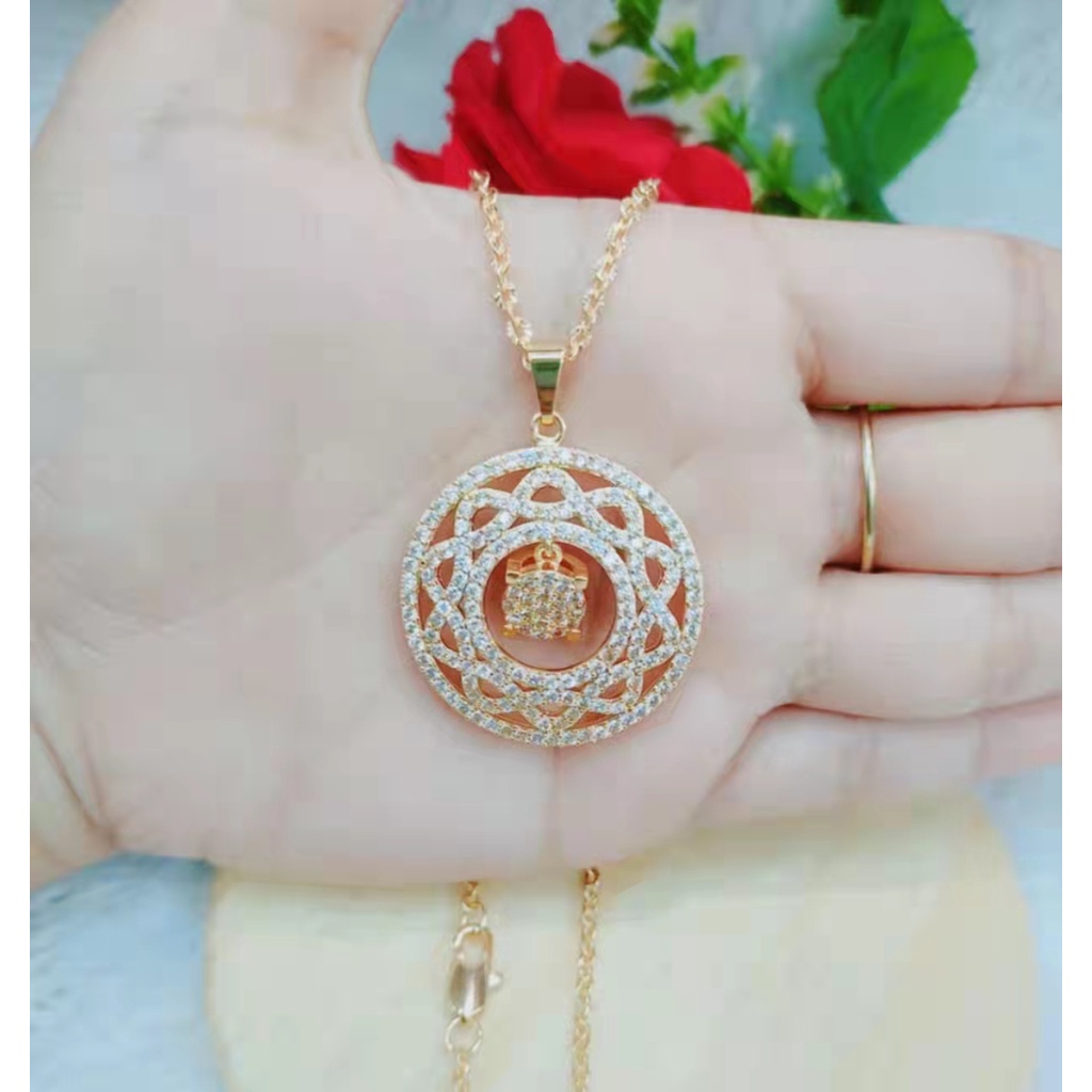 Kalung Xuping Mata Full Lapis Emas Perhiasan Fashion L37