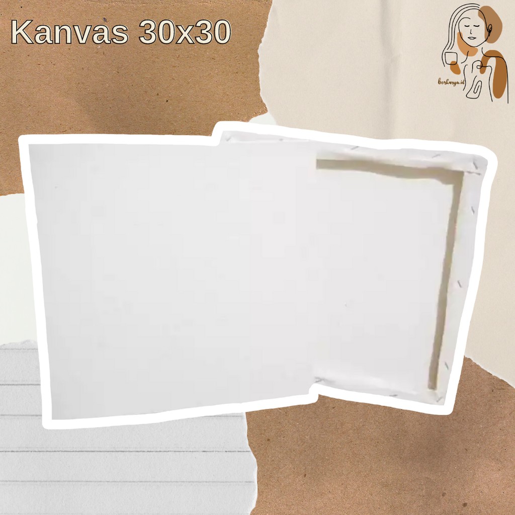 

Kanvas Lukis/Canvas Board ukuran (30 x 30 cm)