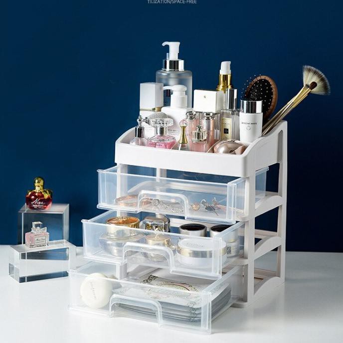 ✅Disc Storage Box organizer Plastik portable Tempat Kosmetik Make Up