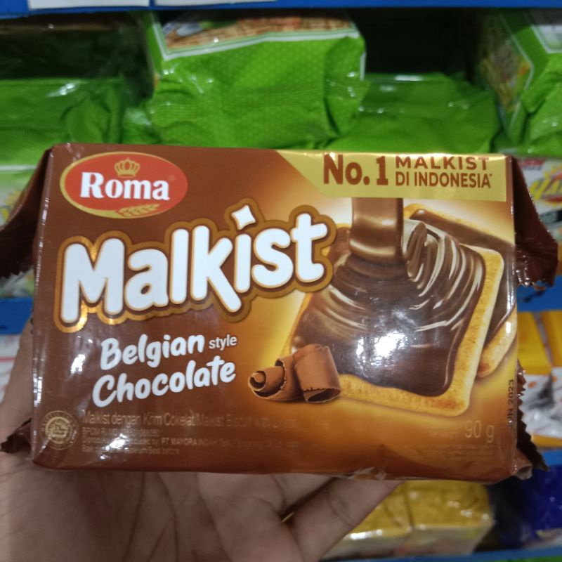 

Yummer l Snack camilan Roma Malkist Crackers Belgian style Chocolate