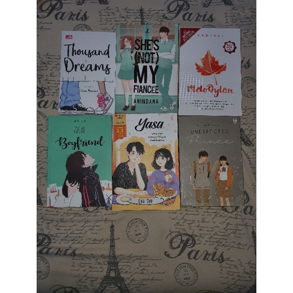 Preloved Novel Melodylan, Yasa, She's not my fiancee, bumi manusia etc