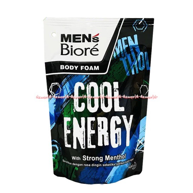 Men's Biore Hygienic Energy Cool 450ml Energi Energic Sabun Mandi Cair Pria Laki Laki Cowok Men Mens Biore Kemasan Refill Pouch Bioree