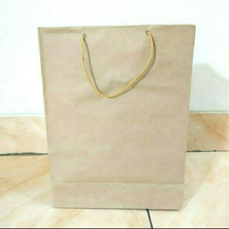 paperbag Polos Uk 20x25x8cm- paper bag - tas kertas - tas souvenir