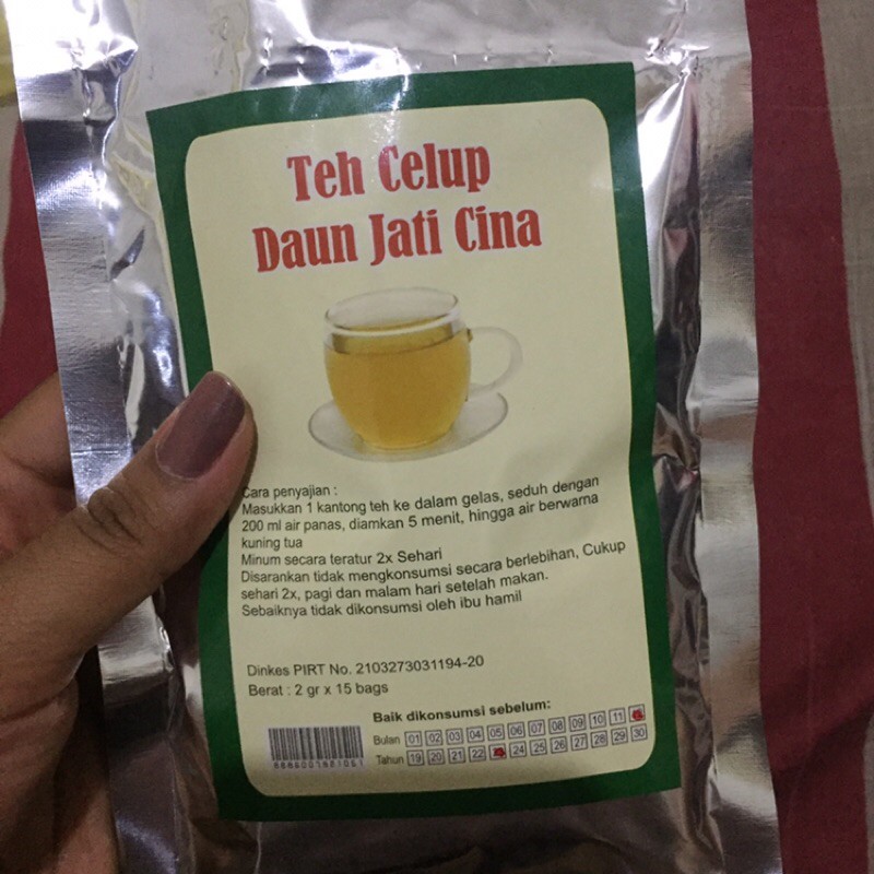 

TEH CELUP DAUN JATI CINA 2GR X 15BAG PAN SIE YE DAUN BELANDA DAUN JATI BELANDA