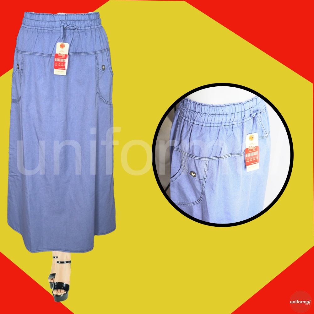 Rok Jeans Wanita Premium Quality