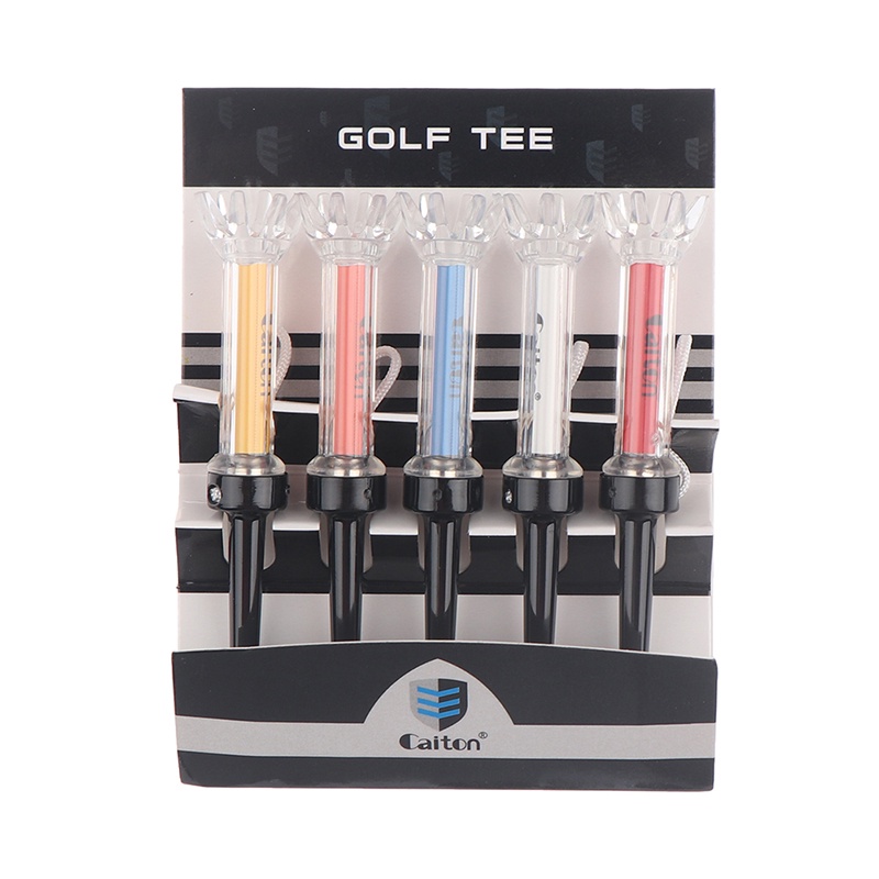 (LUCKID) 5pcs Tee Bola Golf Magnetik Rotasi 360 Derajat Ukuran 90mm