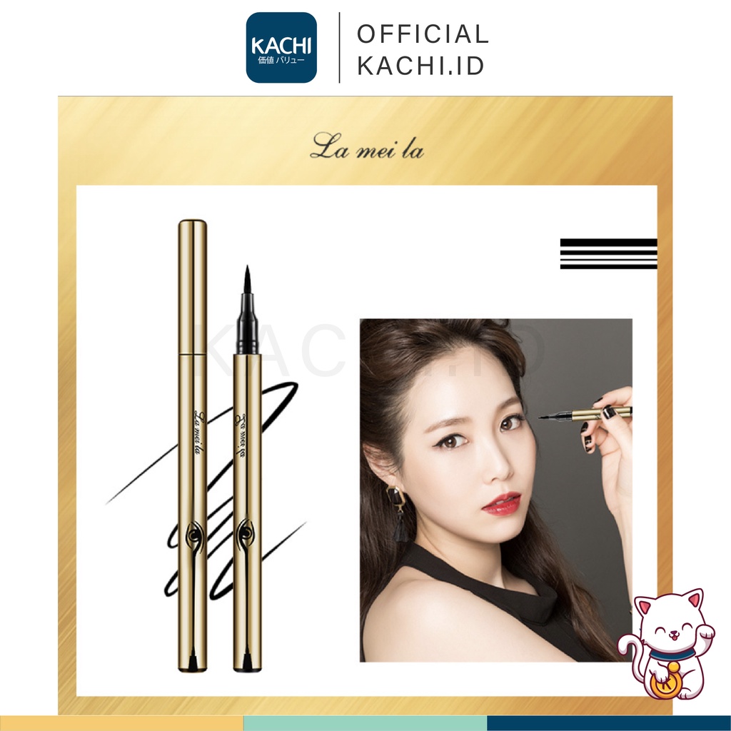 KACHI - LAMEILA Eyeliner Gold Silver Korean Make Up Anti Air &amp; Keringat LA020