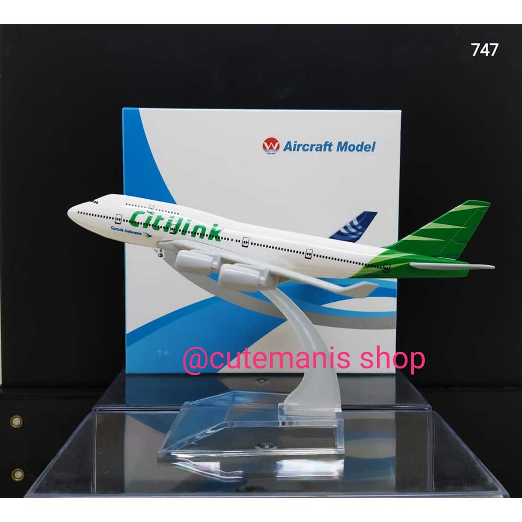 Miniatur Diecast pesawat Citilink ( 747 )