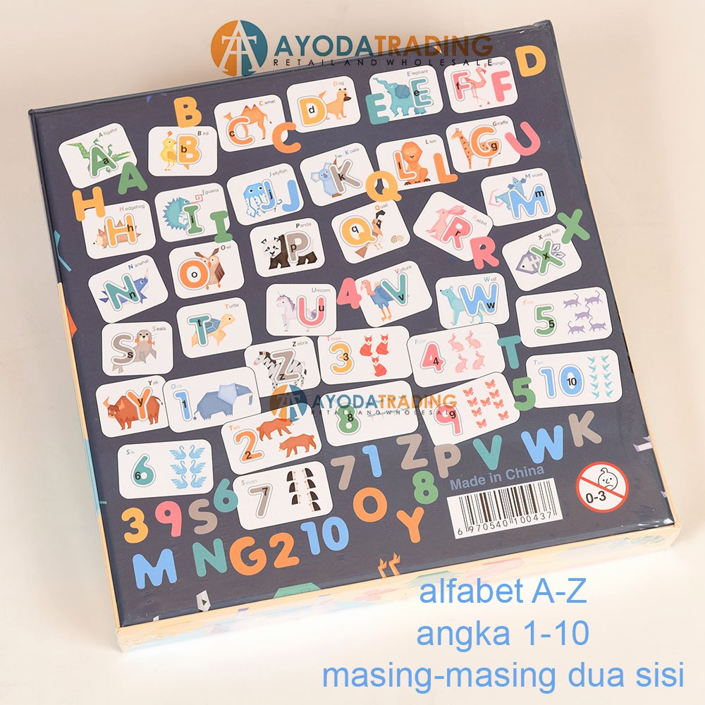 Alphabet and Number Pairing Card Montessori