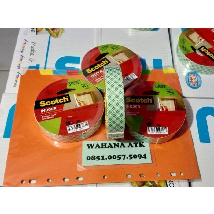 

Double Tape Foam - Scotch 3M - Mounting Tape 24 mm x 3M Stok Terbatas