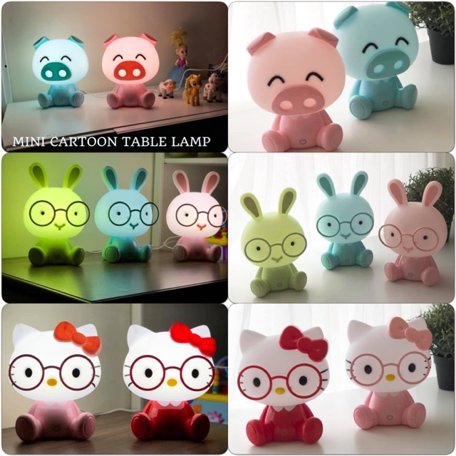 READY STOCK MINI CARTOON TABLE LAMP