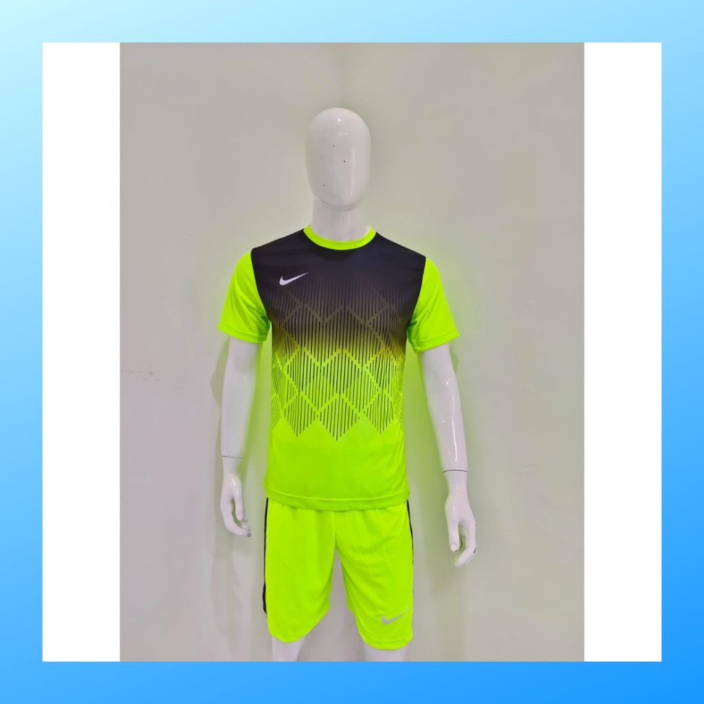 jersey futsal pria kaos sepak bola baju dan celana setelan wanita dewasa t-shirt outfit seragam jarsey kostum olahraga pakaian apparel sport jersy soccer casual jersi suit NK156 stabilo