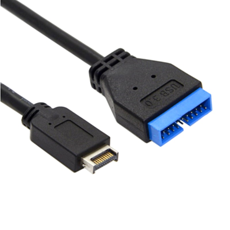 Btsg Kabel Ekstensi USB USB 3.1 20pin Female to USB 3.0 20pin Male Extension Cable Motherboard Mainboard Cable Extend