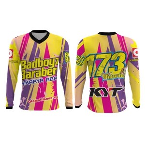 Baju Kaos Jersey Racing Balap Lengan Panjang 909 Printing Custom