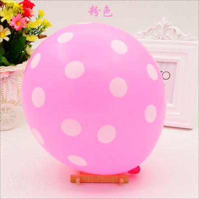 BALON PESTA MOTIF POLKADOT BALON  BAHAN LATEX TEBAL MURAH BISA COD