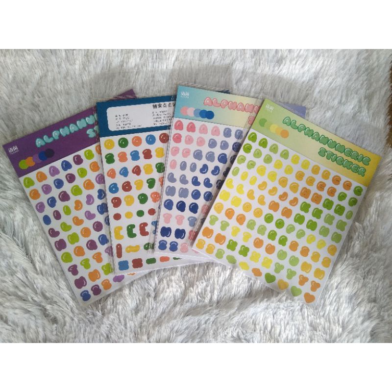 

Stiker Deco Aesthetic Jurnal Diary Alphabet Number