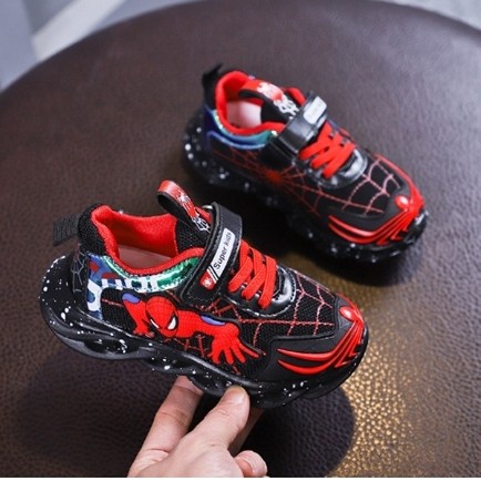 ORIGINAL BEST SELLER Sepatu Anak LED JELLY BELLY Umur 1-7 Tahun Motif Venom - Sepatu Anak Laki-laki