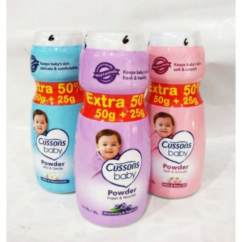 Bedak Kodomo Kecil 50gram / Bedak Cussons Kecil 50+25 gram