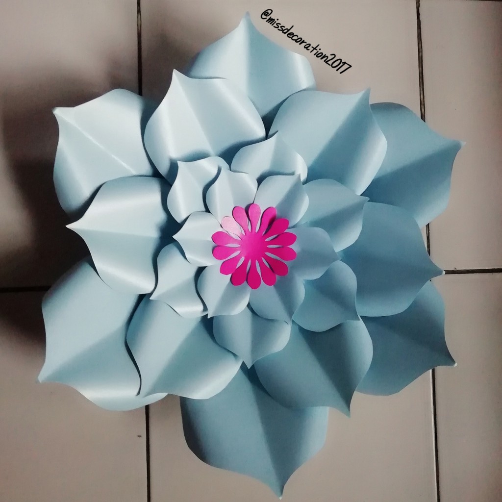 

PAPER FLOWER SATUAN MEDIUM CUSTOM BUNGA KERTAS Diameter 30 cm