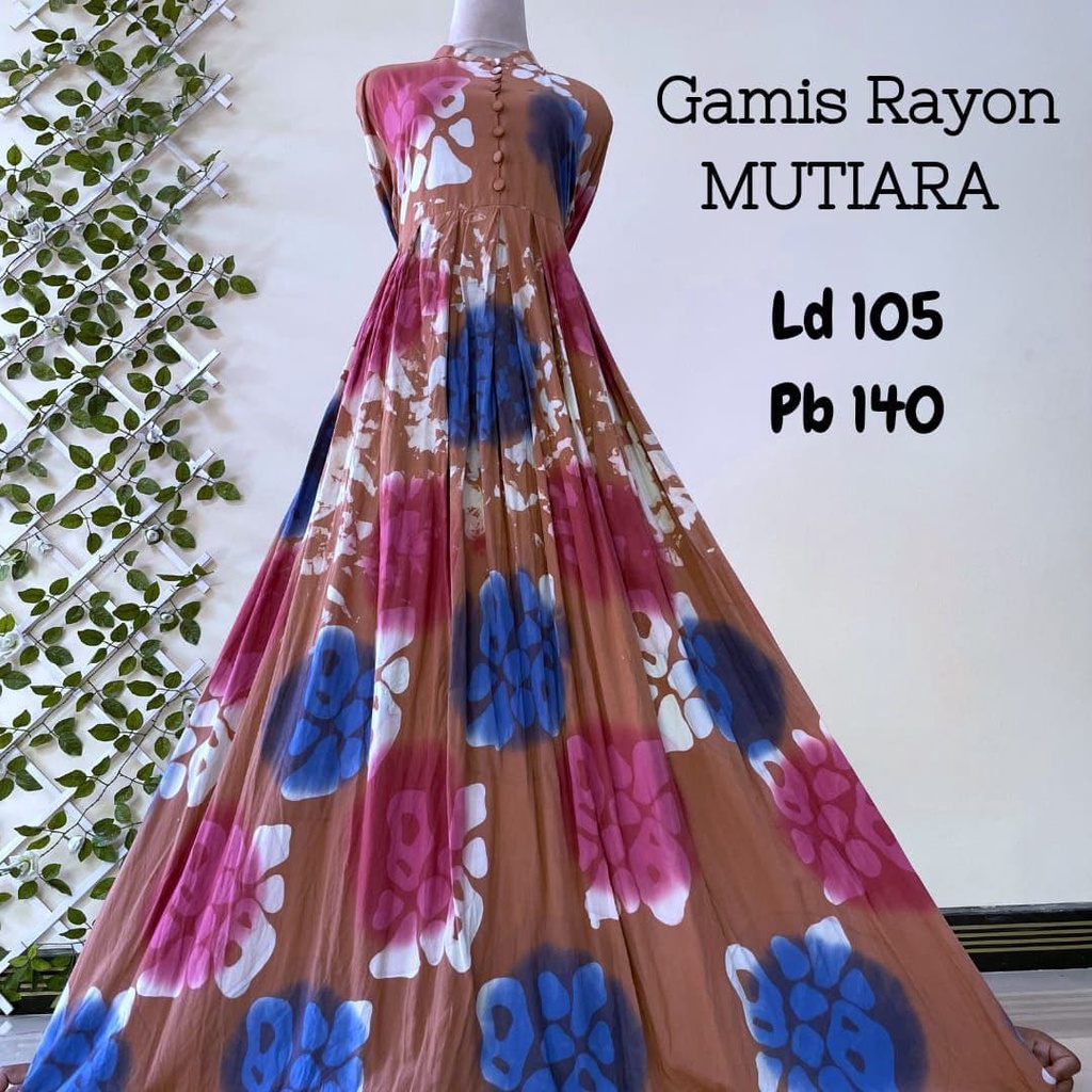 "READY" GAMIS RAYON CANDI MEKAR | GAMIS RAYON MUTIARA | GAMIS TWILL ORI #RCM SIZE " XL " REALPICTVV