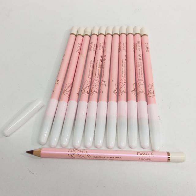 PENSIL ALIS / EYEBROW DAVIS PINK 12.PCS