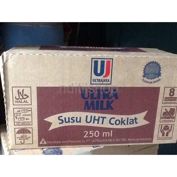 

Susu UHT Ultra Coklat 250 ml (24pcs/ 1 Karton)