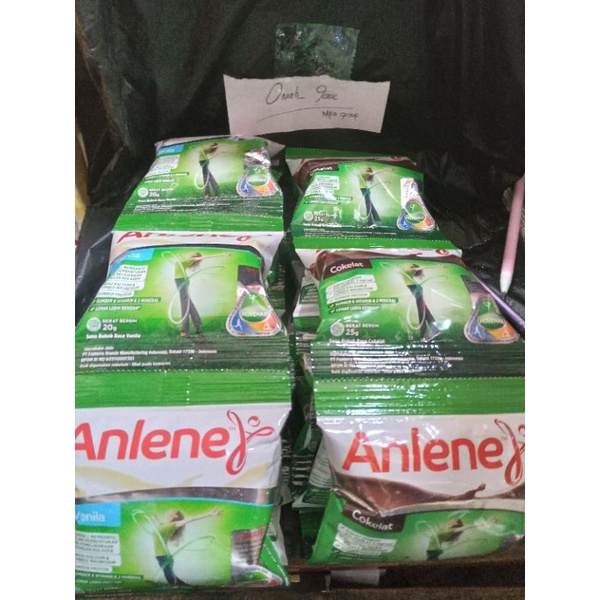 

susu ANLENE vanila dan coklat kemasan sachet