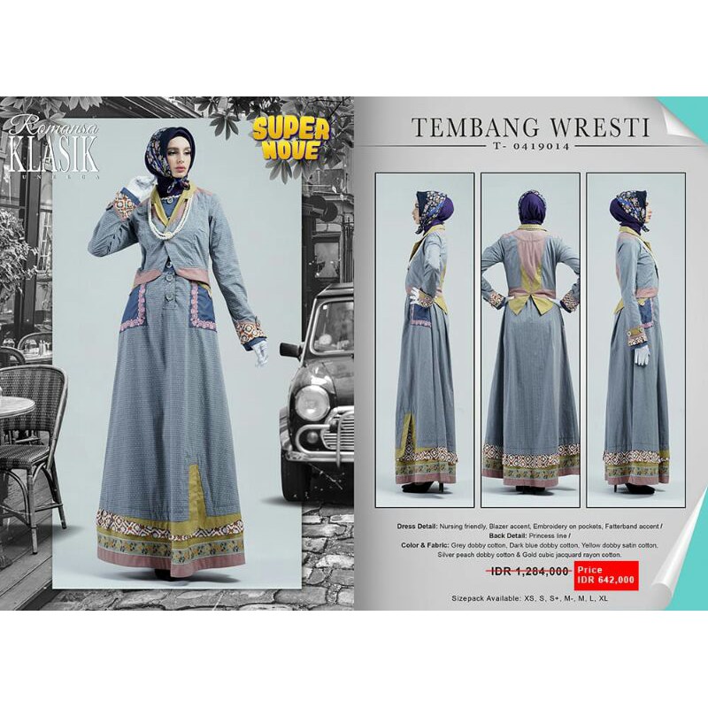 flash sale gamis tuneeca romansa klasik tembang wresti kode 14