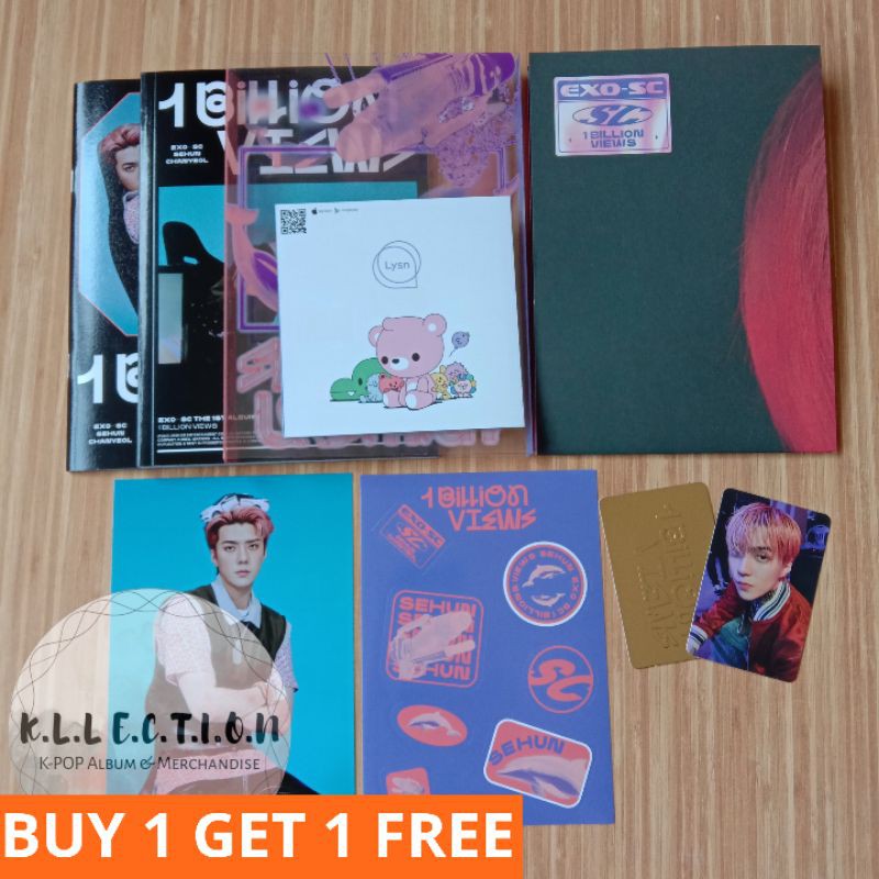 Official - Unsealed / Sharing Album EXO-SC 1 Billion Views [ PC Sehun, Postcard Sehun ]