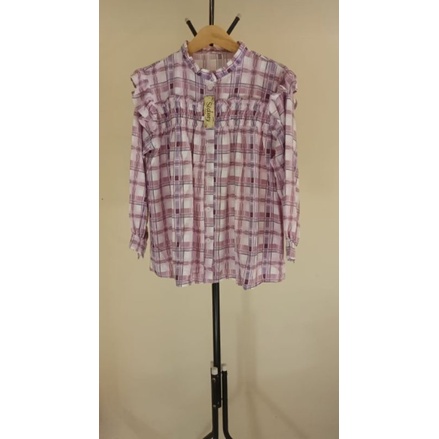 Baju Atasan Motif kotak by sidney