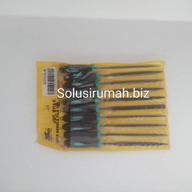 KIKIR SET JARUM BESI 10PCS 3&quot; WIPRO NEEDLE FILE KIKIR EMAS