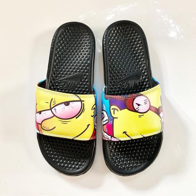 BEST QUALITY SANDAL PRIA CASUAL】 NIKE SANDAL PRIA/NIKE UNISEX/NIKE BENNASI SIMPSON SLIP-ON