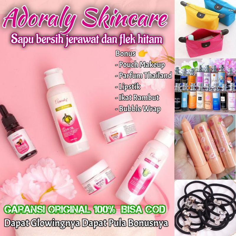 Adoraly Skincare | Cream BPOM | Cream jerawat | Cream Bopeng | Kosmetik | glowing | glossy | adoraly