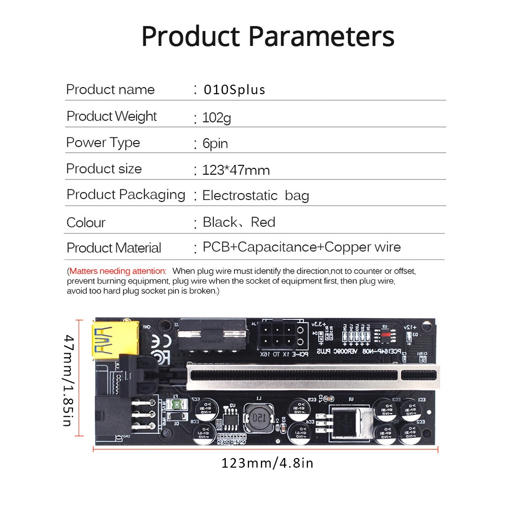 2021 Adapter Riser Card Pci-E Ver009C Plus 1x Ke 16x Pci-E Usb 3.0 Gpu Untuk Komputer