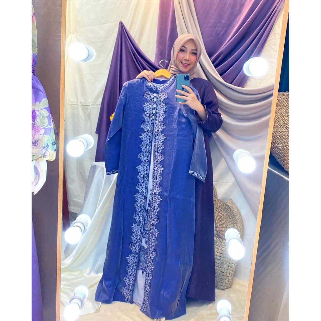 PROMO LONG GAMIS CARDIGAN BORDIR / LONG GAMIS PESTA / LONG GAMIS CANTIK