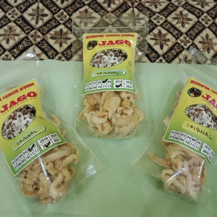 

Keripik ceker ayam original 50 gr kripik cakar keto snack ketogenic