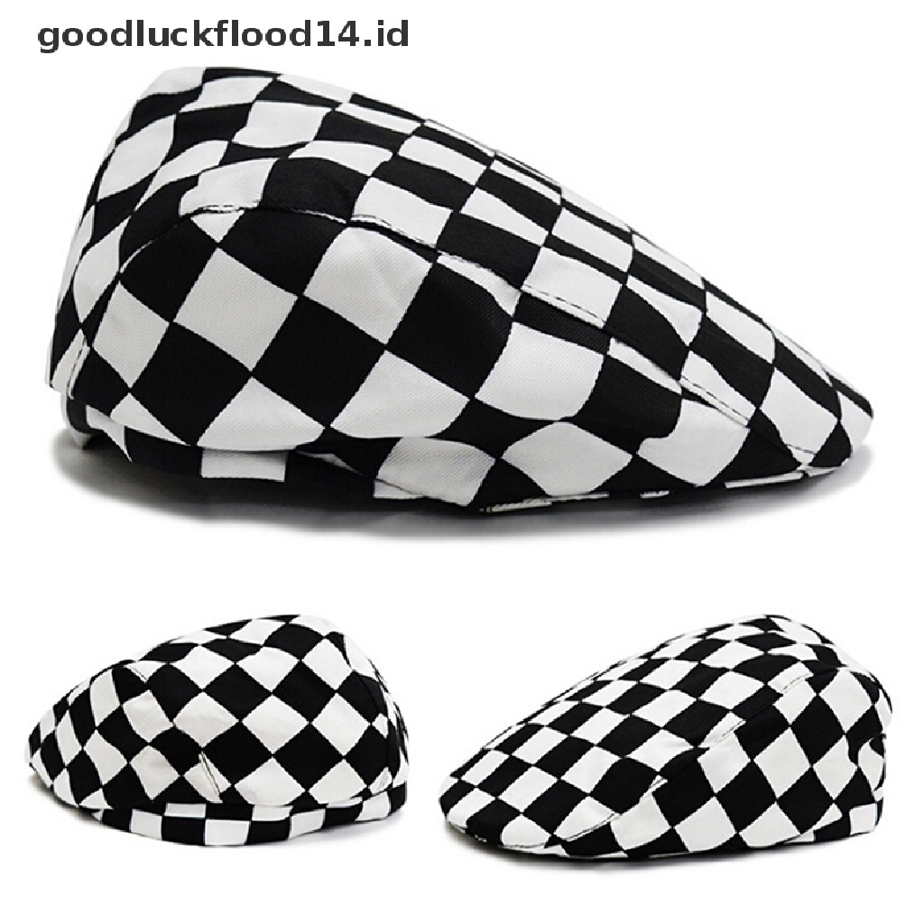 [OOID] Mens Fashion Newsboy Driver Beret Hats Solid Cotton Cabbie Golf  Flat Cap  ID