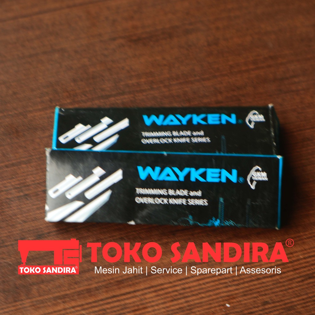 Pisau Obras mesin obras butterfly-singer-pegasus mesin obras kecil  Merk Wayken 1 Set (Atas Bawah)