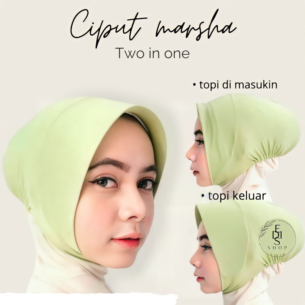 CIPUT TOPI MARSHA HARGA GROSIR NON CEPOL TEGAK GROSIR PAD ANTEM INNER HIJAB JILBAB DAN KERUDUNG