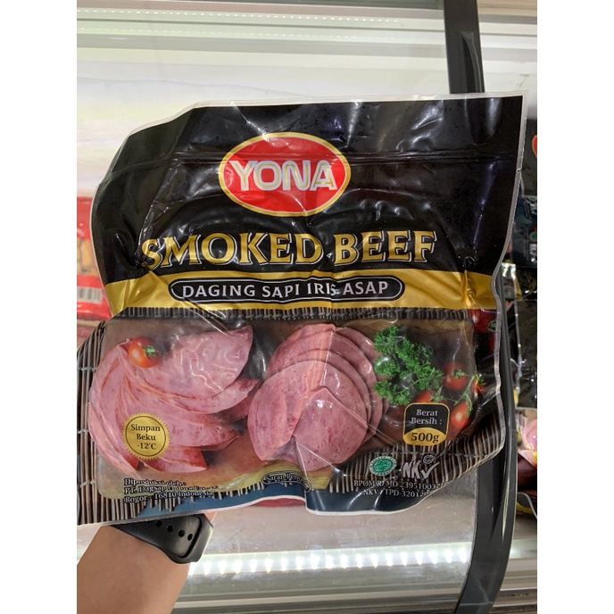 

Daging Asap - Yona Smoked Beef / Daging Sapi Iris Asap 500Gr Isi 22 Slice