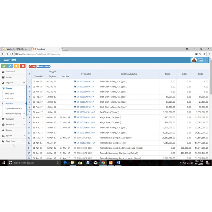 Aplikasi Web Kasir Penjualan Pembelian Barang Php