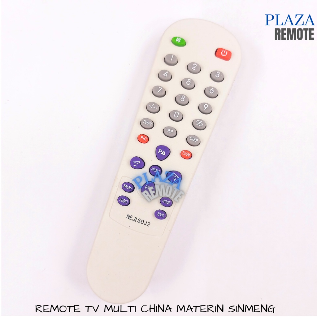 REMOTE TV TABUNG CHINA REMOT TV PENGGANTI MESIN CHINA SINMENG MATERIN 50J2