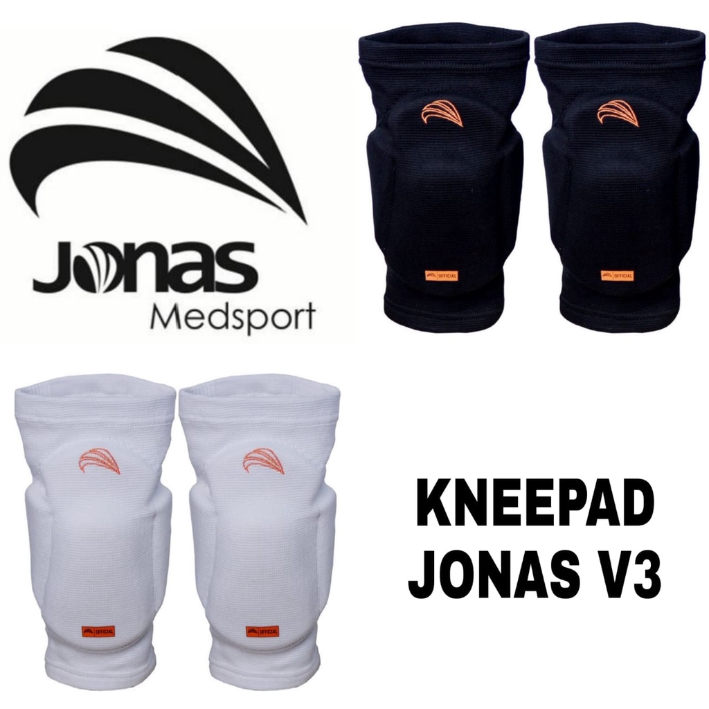 GRATIS ONGKIR !!! OJAN SPORTS KNEEPAD JONAS V3 WARNA HITAM DAN PUTIH ORIGINAL JONAS