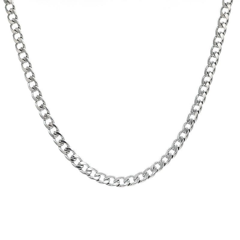 Titanium Steel Chain Necklace Accessories Simple Jump Di Street Hip Hop Trend