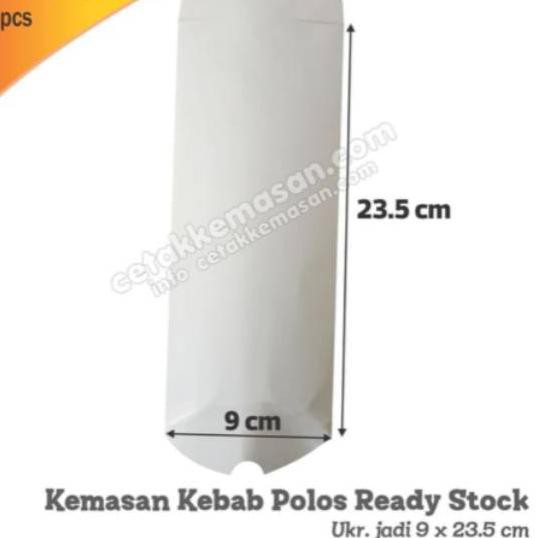 

Dikirim Hari ini Bungkus Kemasan Dus Box Kebab uk 9 x 24 cm POLOS